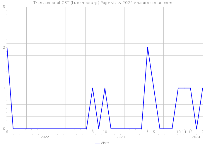 Transactional CST (Luxembourg) Page visits 2024 