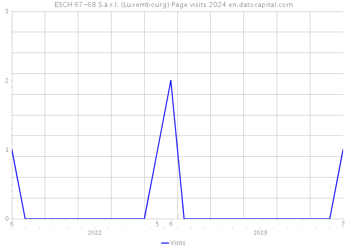 ESCH 67-68 S.à r.l. (Luxembourg) Page visits 2024 