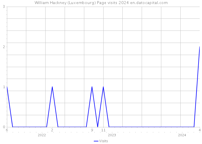William Hackney (Luxembourg) Page visits 2024 