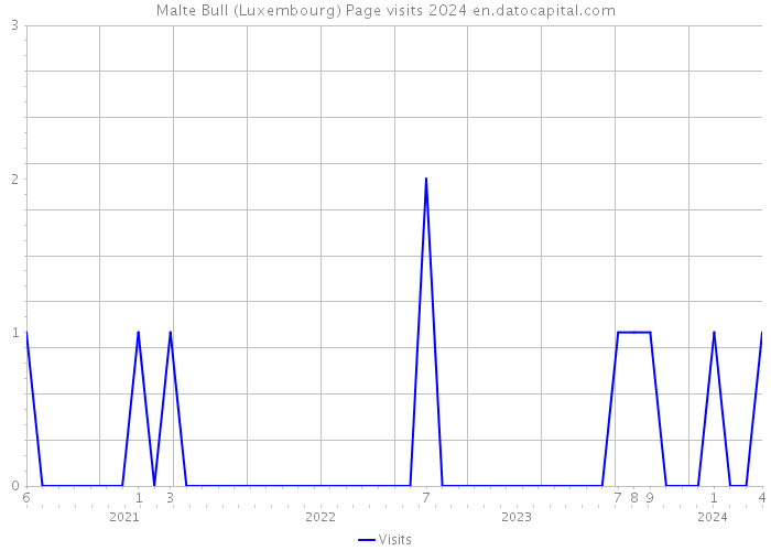 Malte Bull (Luxembourg) Page visits 2024 