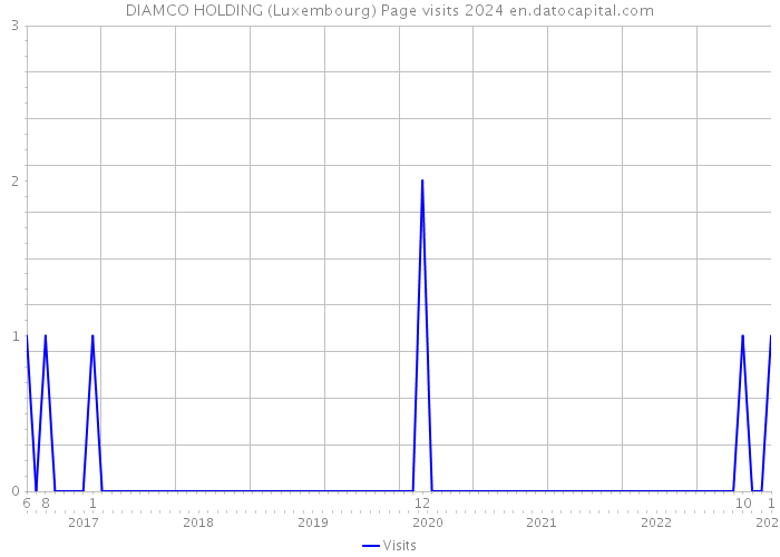 DIAMCO HOLDING (Luxembourg) Page visits 2024 