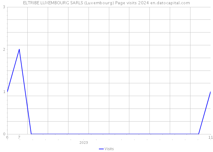 ELTRIBE LUXEMBOURG SARLS (Luxembourg) Page visits 2024 