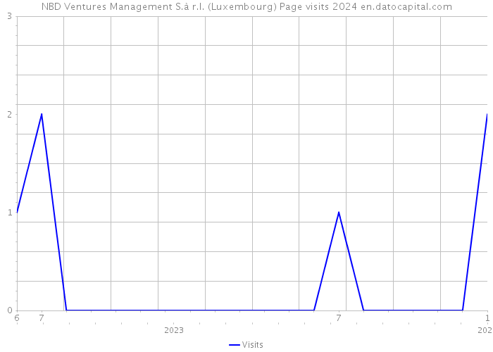 NBD Ventures Management S.à r.l. (Luxembourg) Page visits 2024 