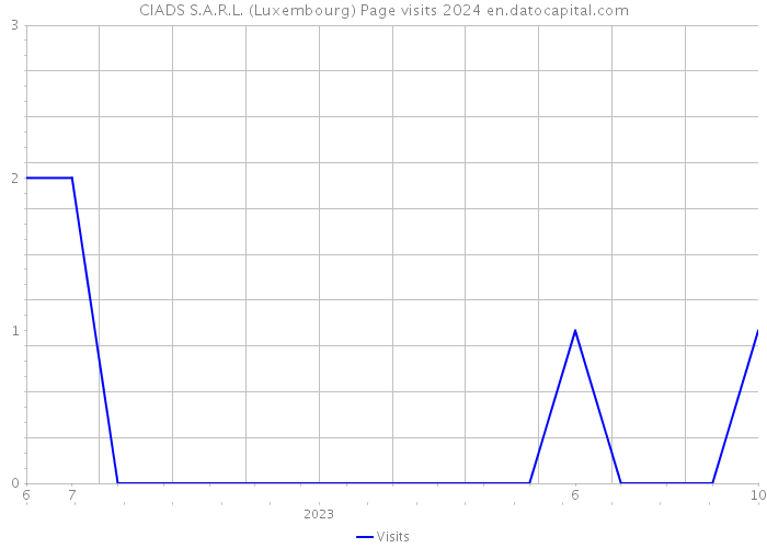 CIADS S.A.R.L. (Luxembourg) Page visits 2024 