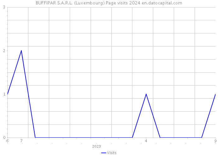 BUFFIPAR S.A.R.L. (Luxembourg) Page visits 2024 