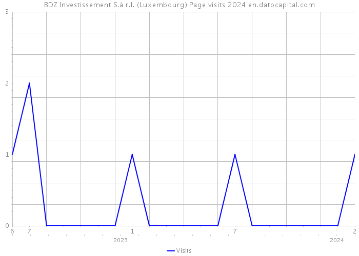 BDZ Investissement S.à r.l. (Luxembourg) Page visits 2024 