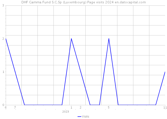 DHF Gamma Fund S.C.Sp (Luxembourg) Page visits 2024 
