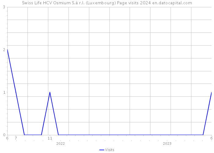 Swiss Life HCV Osmium S.à r.l. (Luxembourg) Page visits 2024 