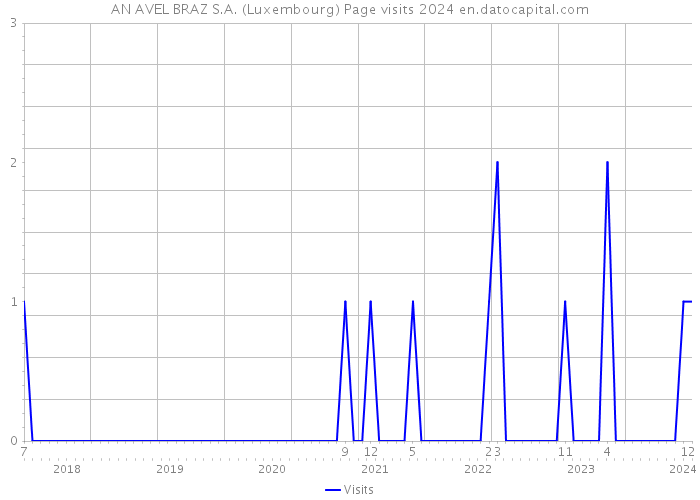 AN AVEL BRAZ S.A. (Luxembourg) Page visits 2024 