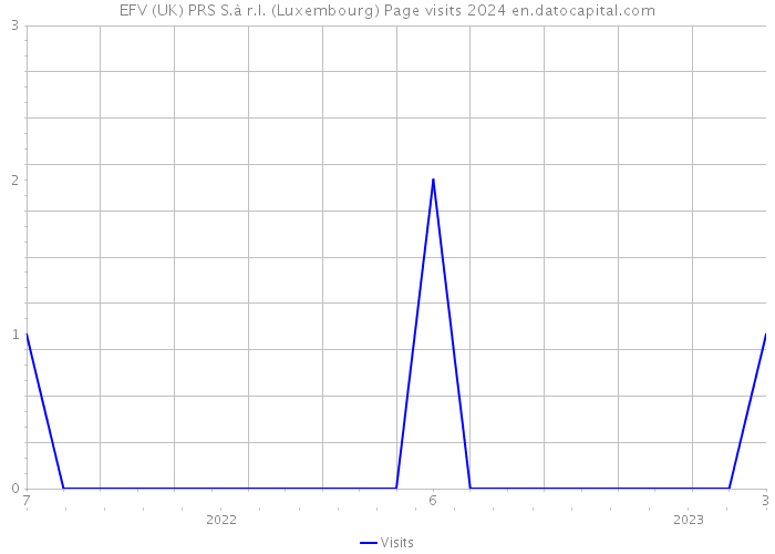 EFV (UK) PRS S.à r.l. (Luxembourg) Page visits 2024 