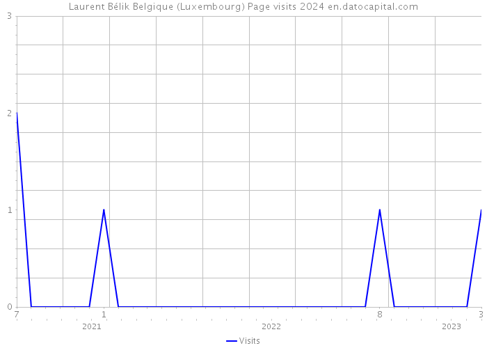 Laurent Bélik Belgique (Luxembourg) Page visits 2024 