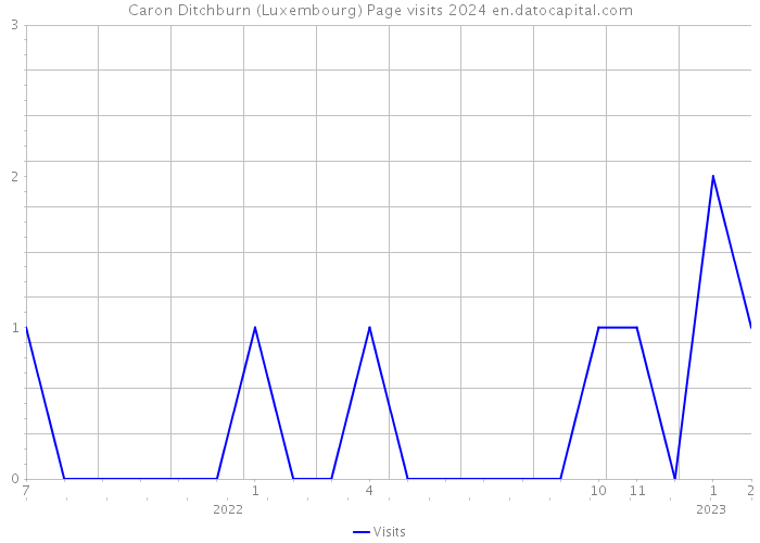 Caron Ditchburn (Luxembourg) Page visits 2024 
