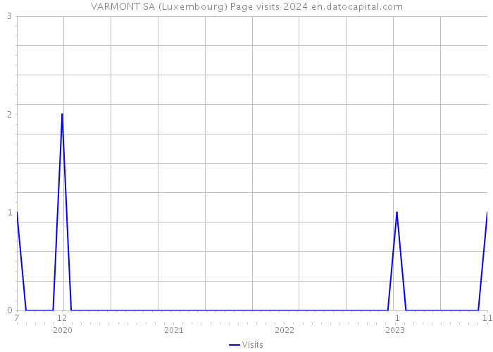 VARMONT SA (Luxembourg) Page visits 2024 