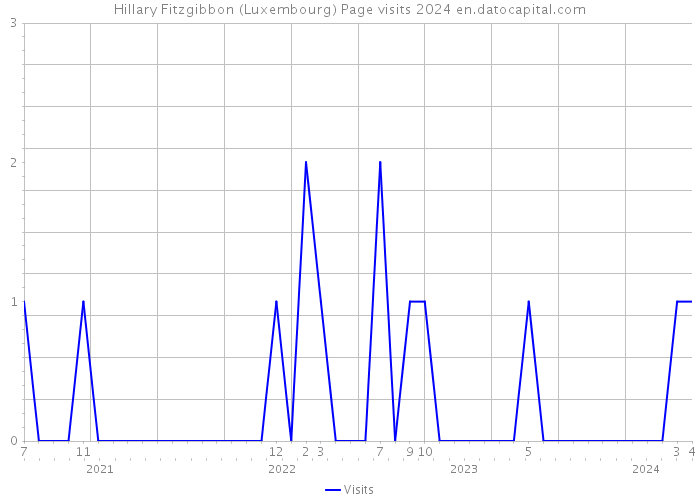 Hillary Fitzgibbon (Luxembourg) Page visits 2024 