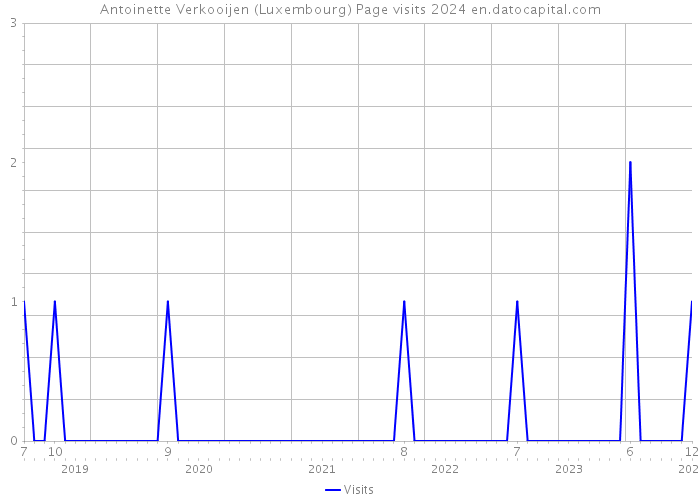Antoinette Verkooijen (Luxembourg) Page visits 2024 