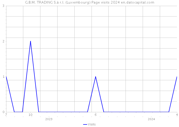 G.B.M. TRADING S.à r.l. (Luxembourg) Page visits 2024 