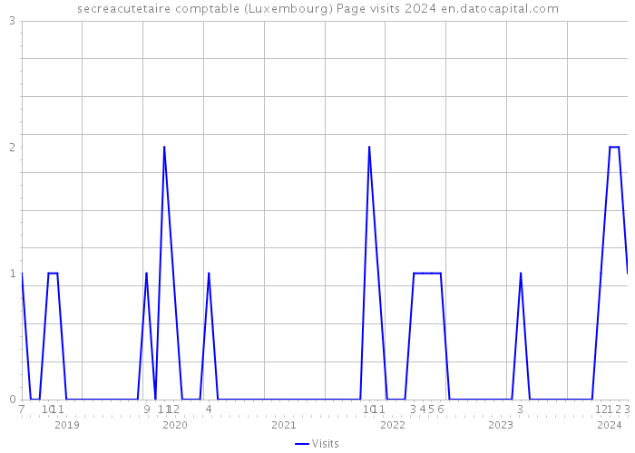 secreacutetaire comptable (Luxembourg) Page visits 2024 