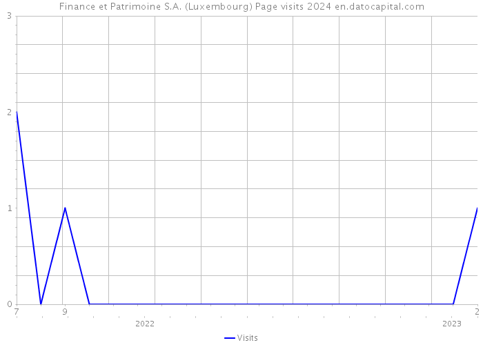 Finance et Patrimoine S.A. (Luxembourg) Page visits 2024 