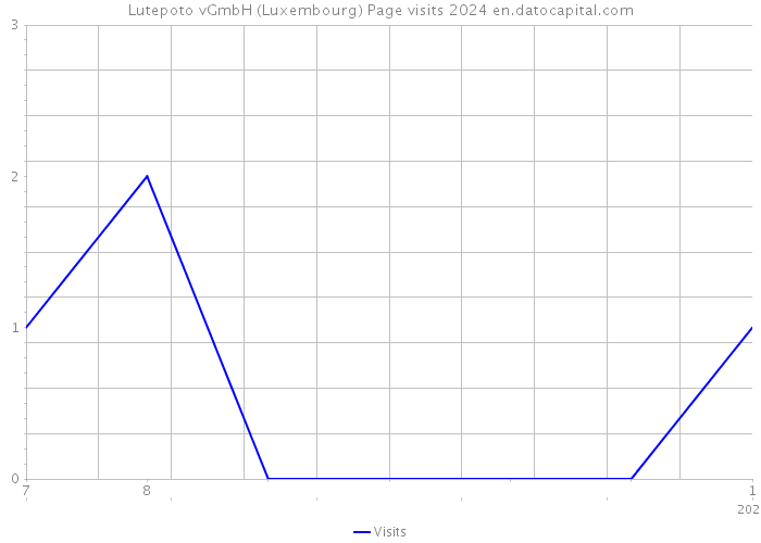 Lutepoto vGmbH (Luxembourg) Page visits 2024 