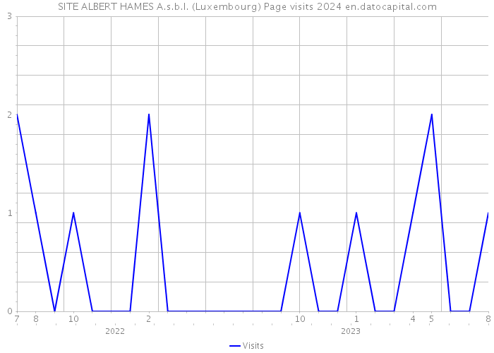 SITE ALBERT HAMES A.s.b.l. (Luxembourg) Page visits 2024 