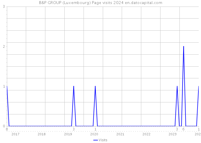B&P GROUP (Luxembourg) Page visits 2024 