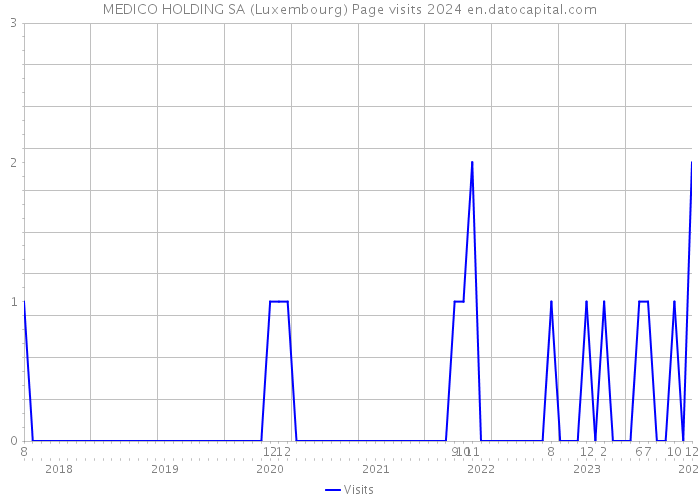 MEDICO HOLDING SA (Luxembourg) Page visits 2024 