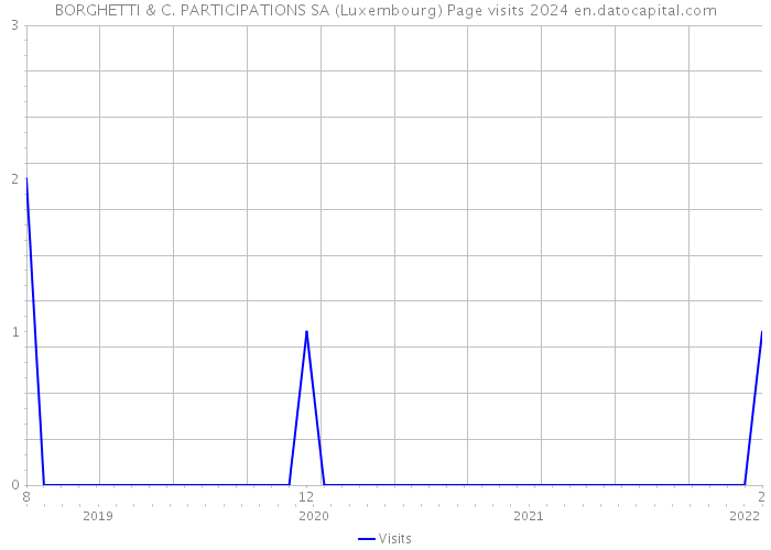 BORGHETTI & C. PARTICIPATIONS SA (Luxembourg) Page visits 2024 