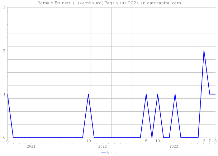 Romain Brunetti (Luxembourg) Page visits 2024 