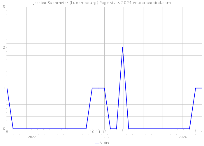 Jessica Buchmeier (Luxembourg) Page visits 2024 
