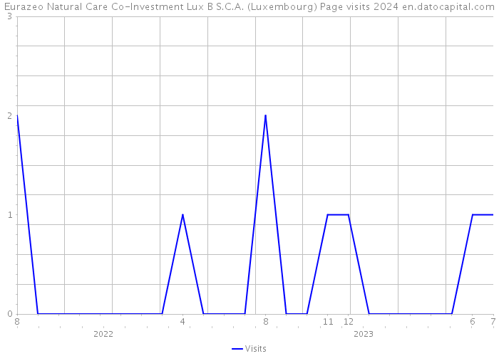 Eurazeo Natural Care Co-Investment Lux B S.C.A. (Luxembourg) Page visits 2024 