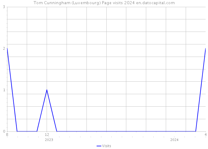 Tom Cunningham (Luxembourg) Page visits 2024 