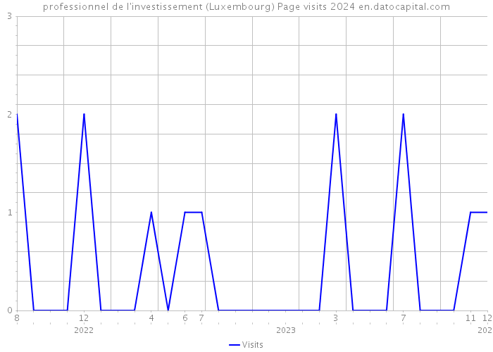 professionnel de l'investissement (Luxembourg) Page visits 2024 