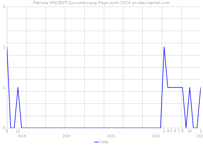 Patrizia VINCENTI (Luxembourg) Page visits 2024 