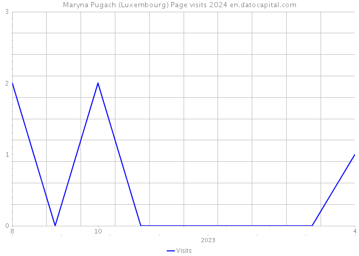 Maryna Pugach (Luxembourg) Page visits 2024 