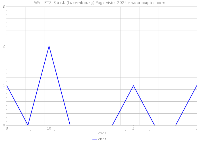 WALLETZ' S.à r.l. (Luxembourg) Page visits 2024 
