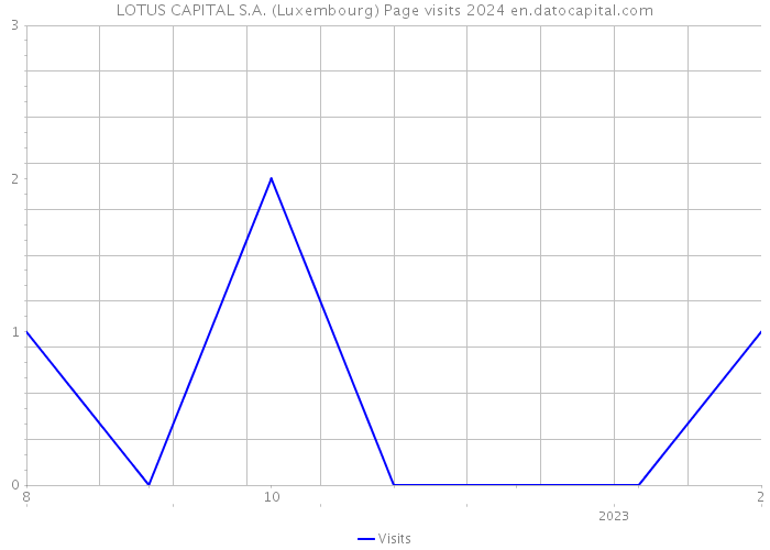 LOTUS CAPITAL S.A. (Luxembourg) Page visits 2024 