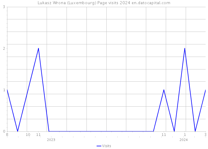 Lukasz Wrona (Luxembourg) Page visits 2024 