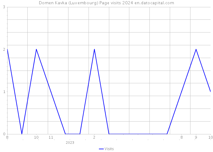 Domen Kavka (Luxembourg) Page visits 2024 