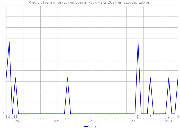 Pino dit Fiermonte (Luxembourg) Page visits 2024 