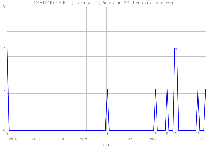 CAETANO S.A R.L. (Luxembourg) Page visits 2024 