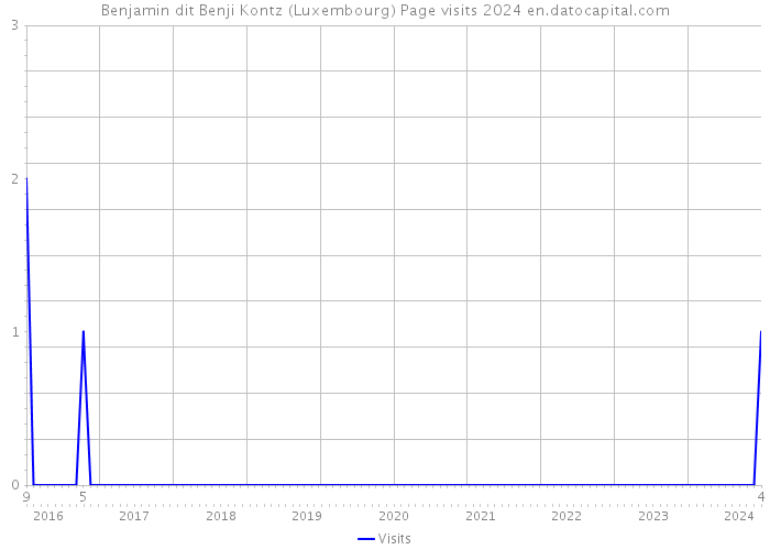 Benjamin dit Benji Kontz (Luxembourg) Page visits 2024 