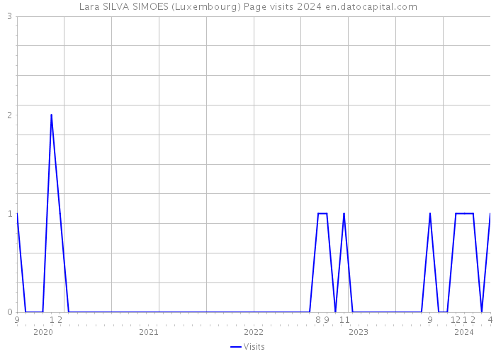 Lara SILVA SIMOES (Luxembourg) Page visits 2024 