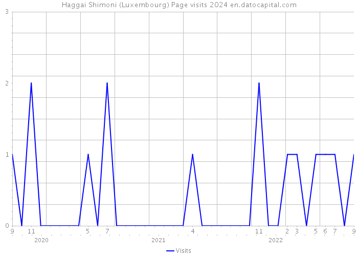 Haggai Shimoni (Luxembourg) Page visits 2024 