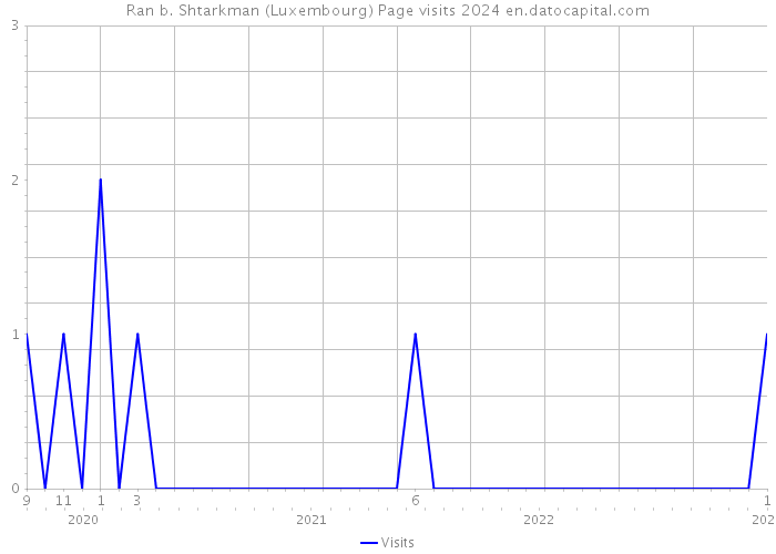 Ran b. Shtarkman (Luxembourg) Page visits 2024 