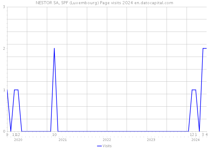 NESTOR SA, SPF (Luxembourg) Page visits 2024 