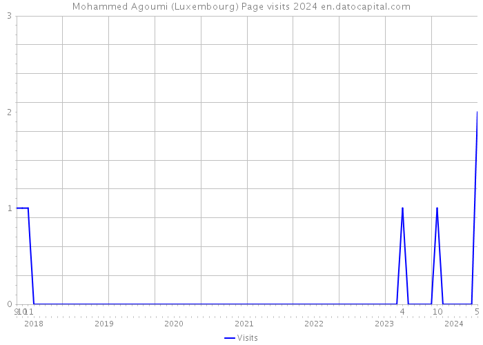Mohammed Agoumi (Luxembourg) Page visits 2024 