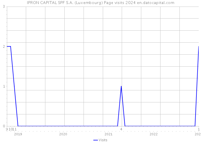 IPRON CAPITAL SPF S.A. (Luxembourg) Page visits 2024 