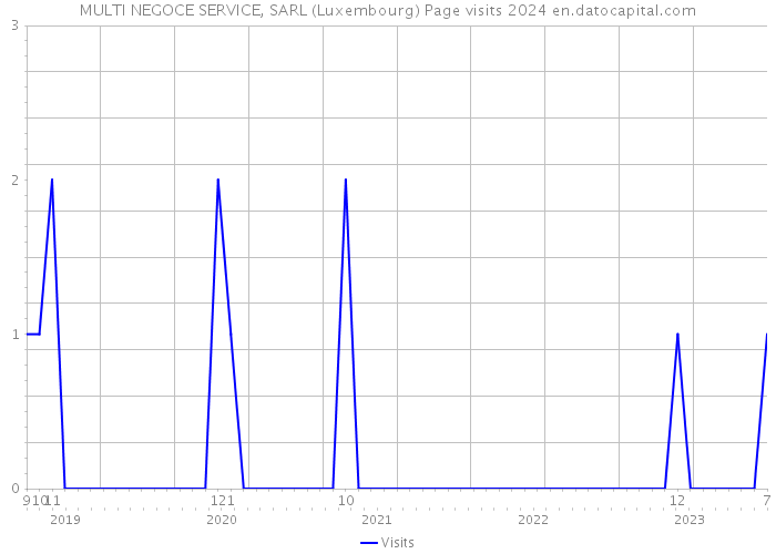 MULTI NEGOCE SERVICE, SARL (Luxembourg) Page visits 2024 