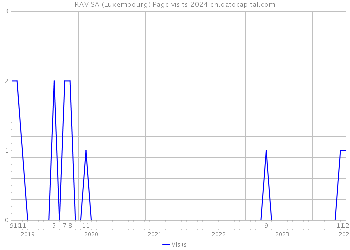 RAV SA (Luxembourg) Page visits 2024 