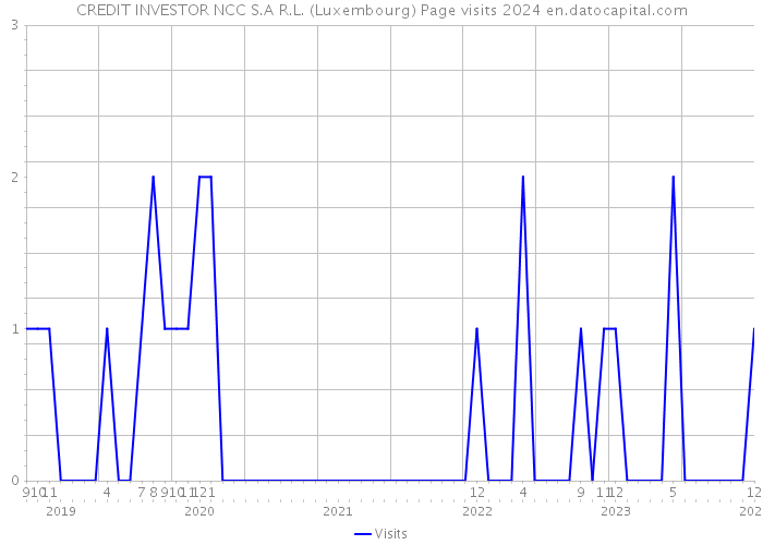 CREDIT INVESTOR NCC S.A R.L. (Luxembourg) Page visits 2024 